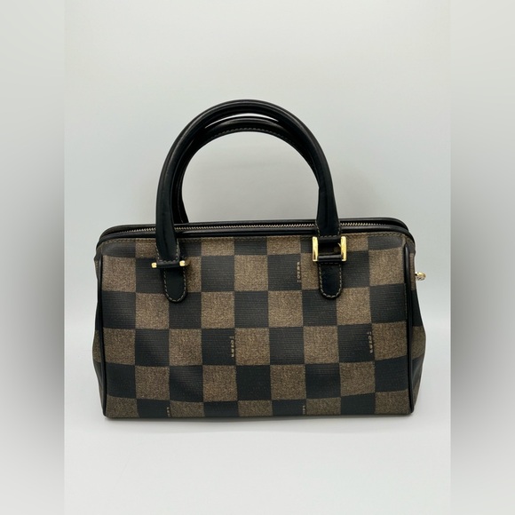 Fendi Pequin Boston PVC Handbag - Picture 15 of 16